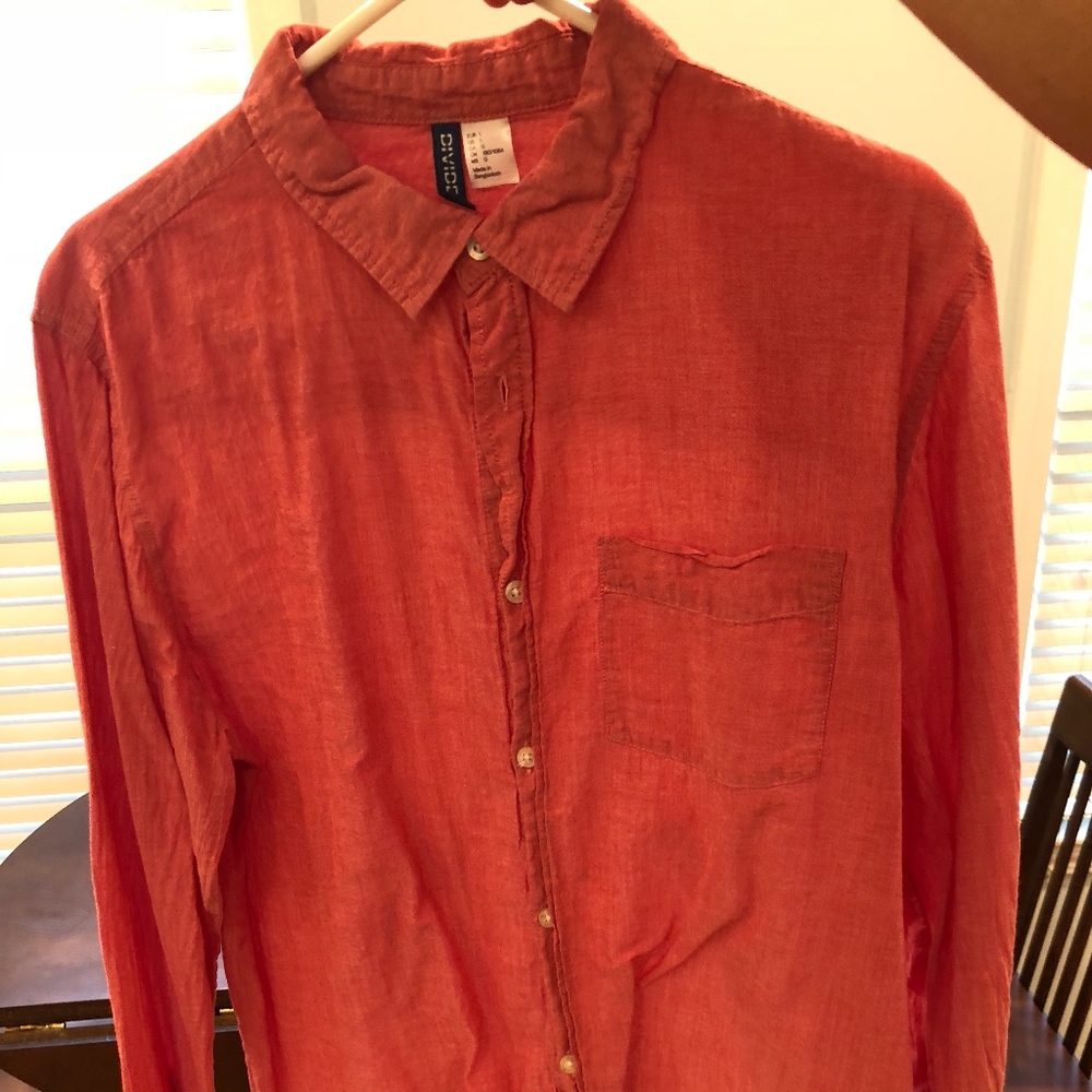 Linen button down